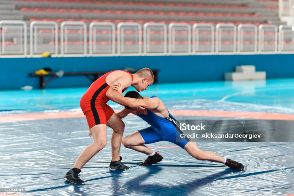two men wrestling